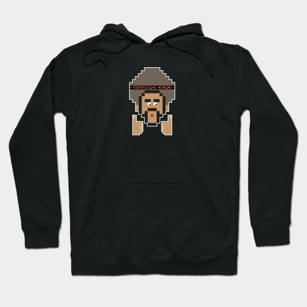 8 Bit Afro Hoodie by SATUELEVEN